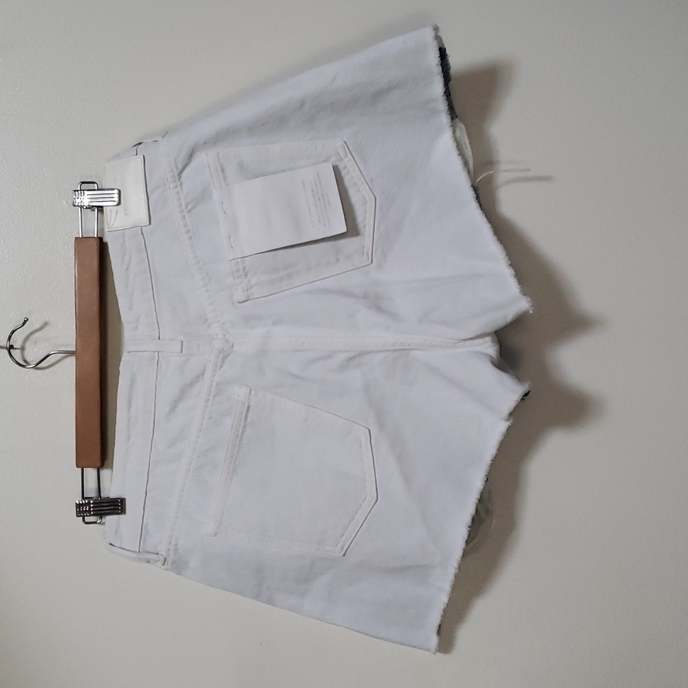 Jonathan Simkhai Distressed Colorblock Shorts Sz … - image 3